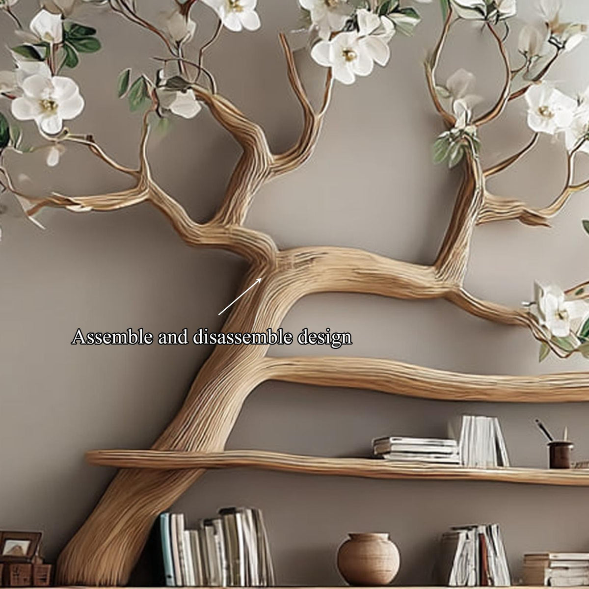 Mid Century Tree Bookshelf Holiday Home Office