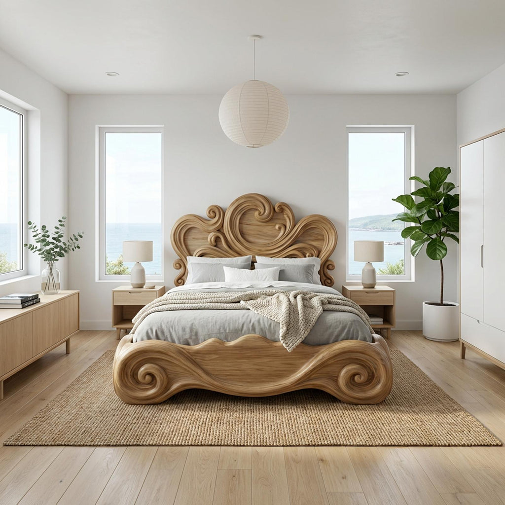Rustic Artistic Bedroom Bed Frame For Bedroom Or Master Bedroom