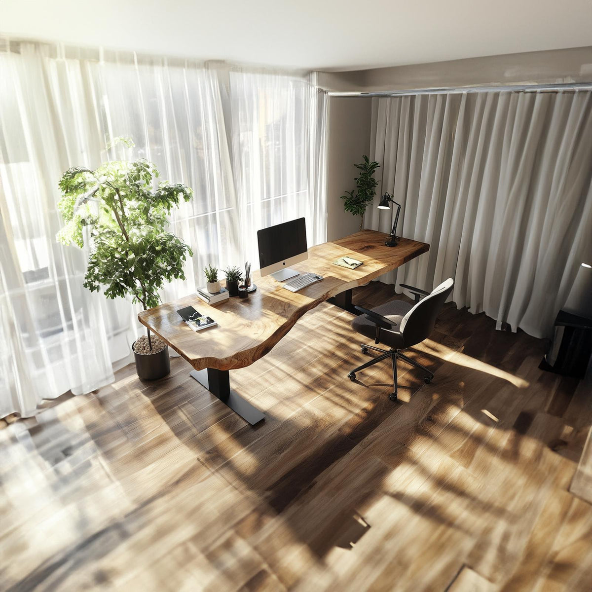 Rustic Office Desk Studio Room And Work Corner