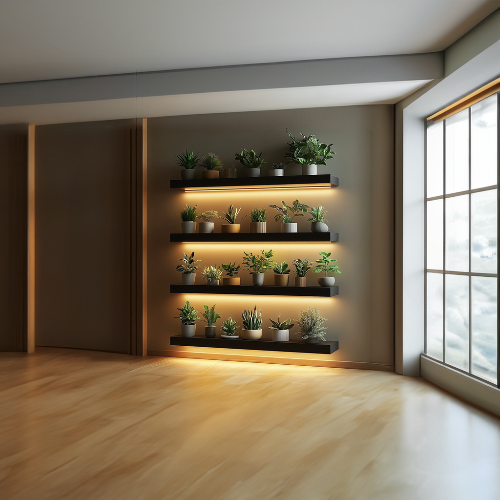 Modern Minimal Floating Shelf Living Room Or Bedroom