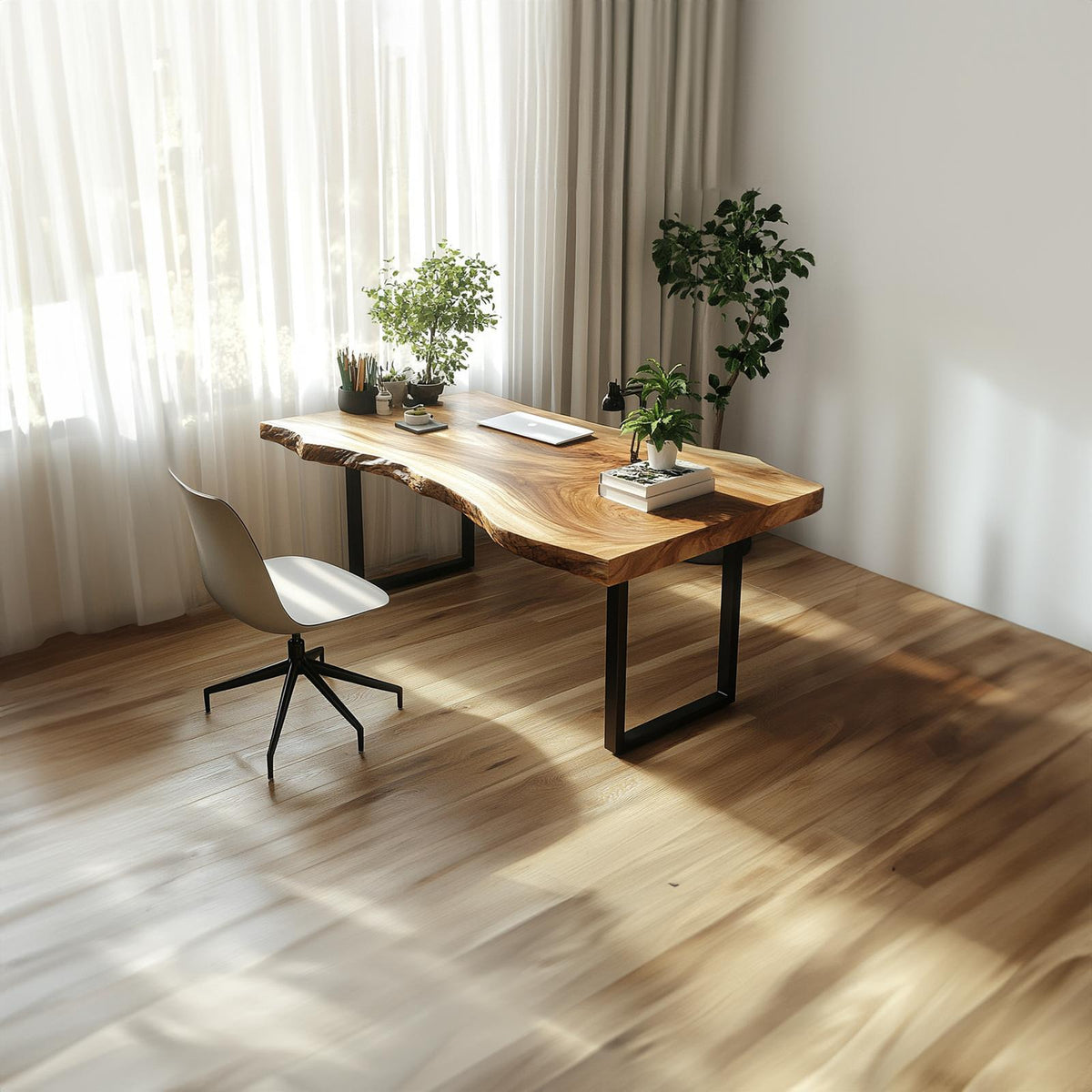 Natural Contemporary Office Desk Home Office And Study Room