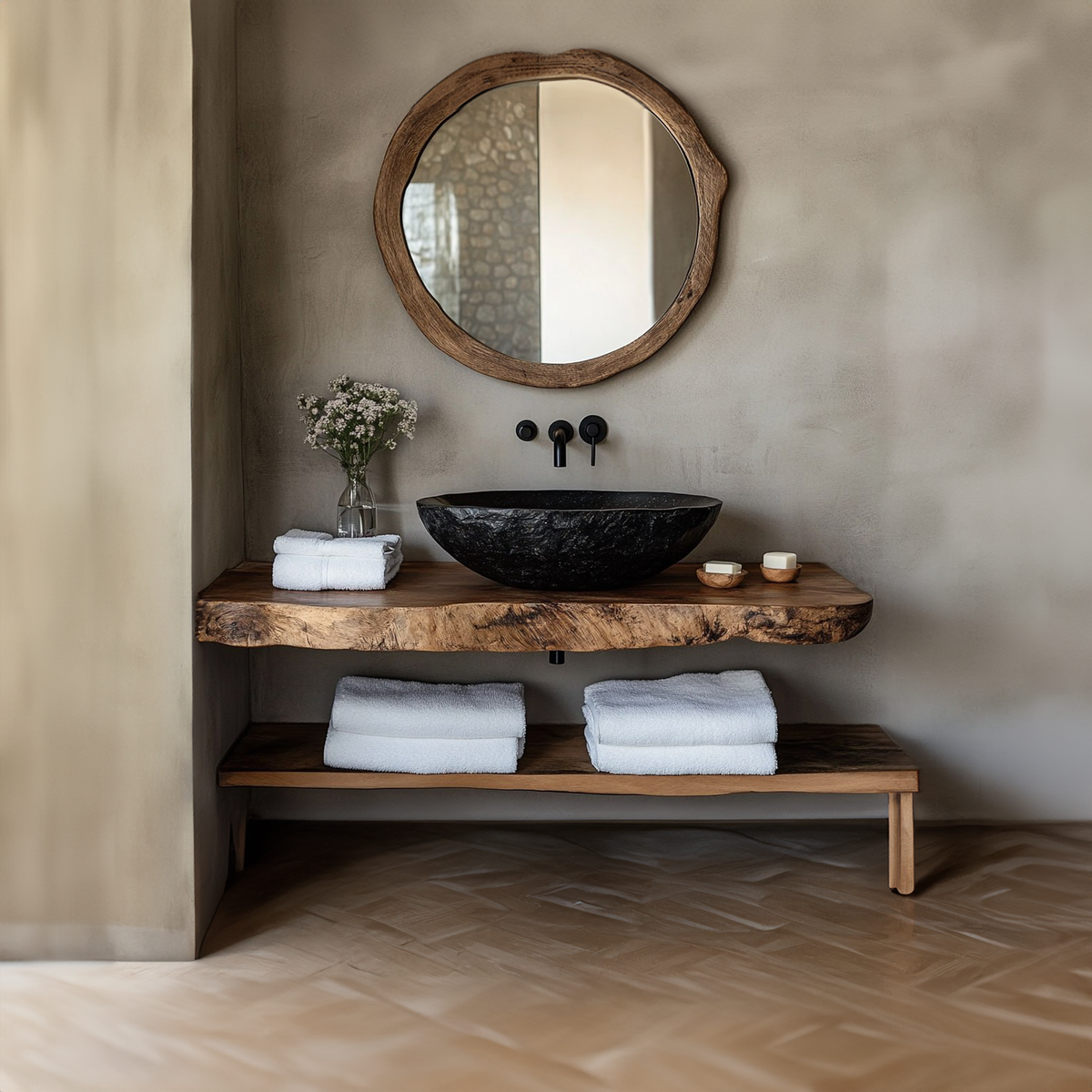 Rustic Modern Vanity Bathroom