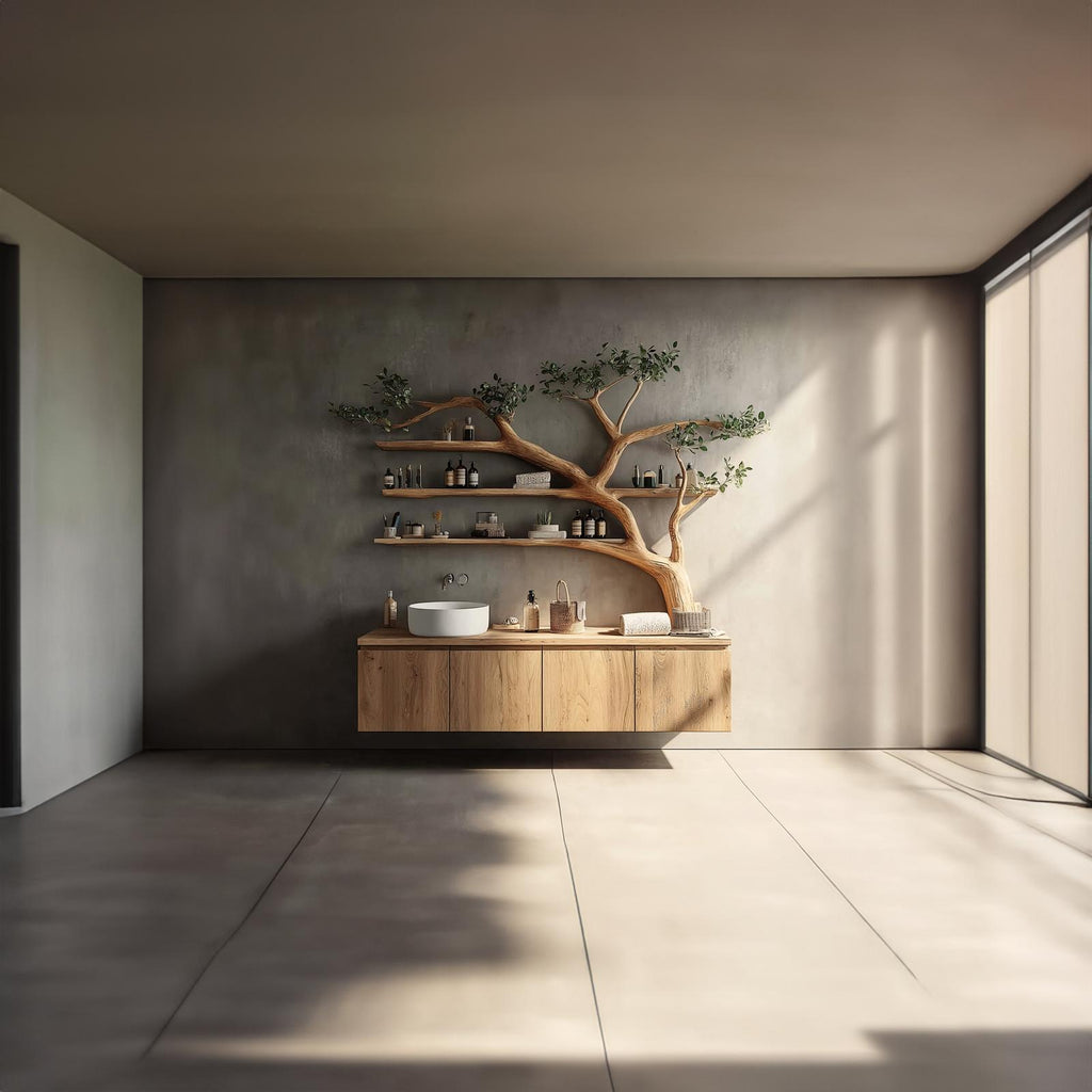 Rustic Organic Tree Branch Vanity Bathroom Or Spa Room