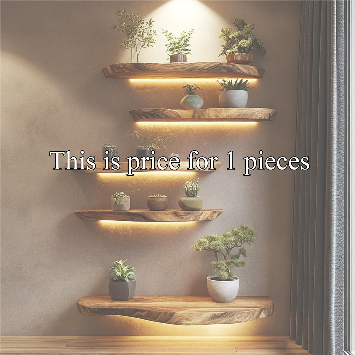 Rustic Wall Mounted Shelf For Living Room And Bedroom