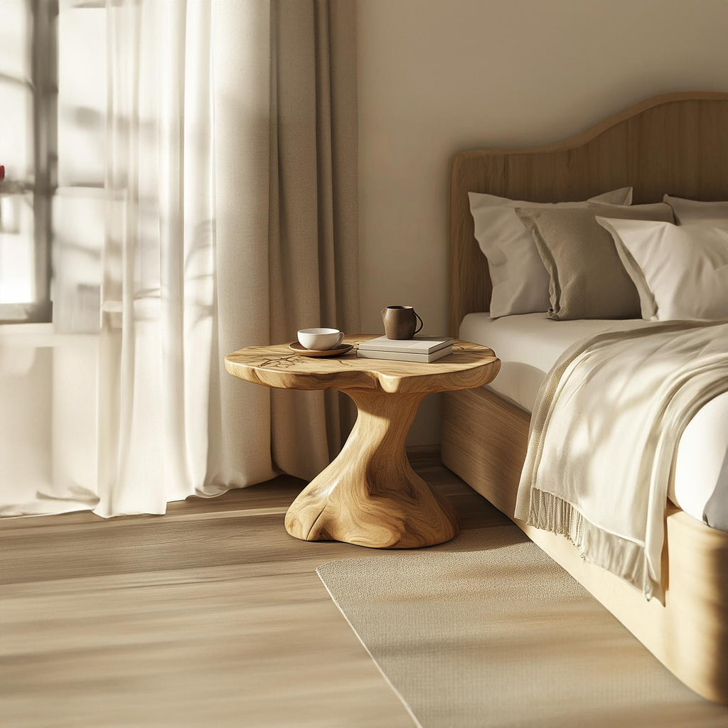 Rustic Wooden Nightstand Bedroom Decor