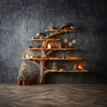 Rustic Tree Bookshelf Living Study