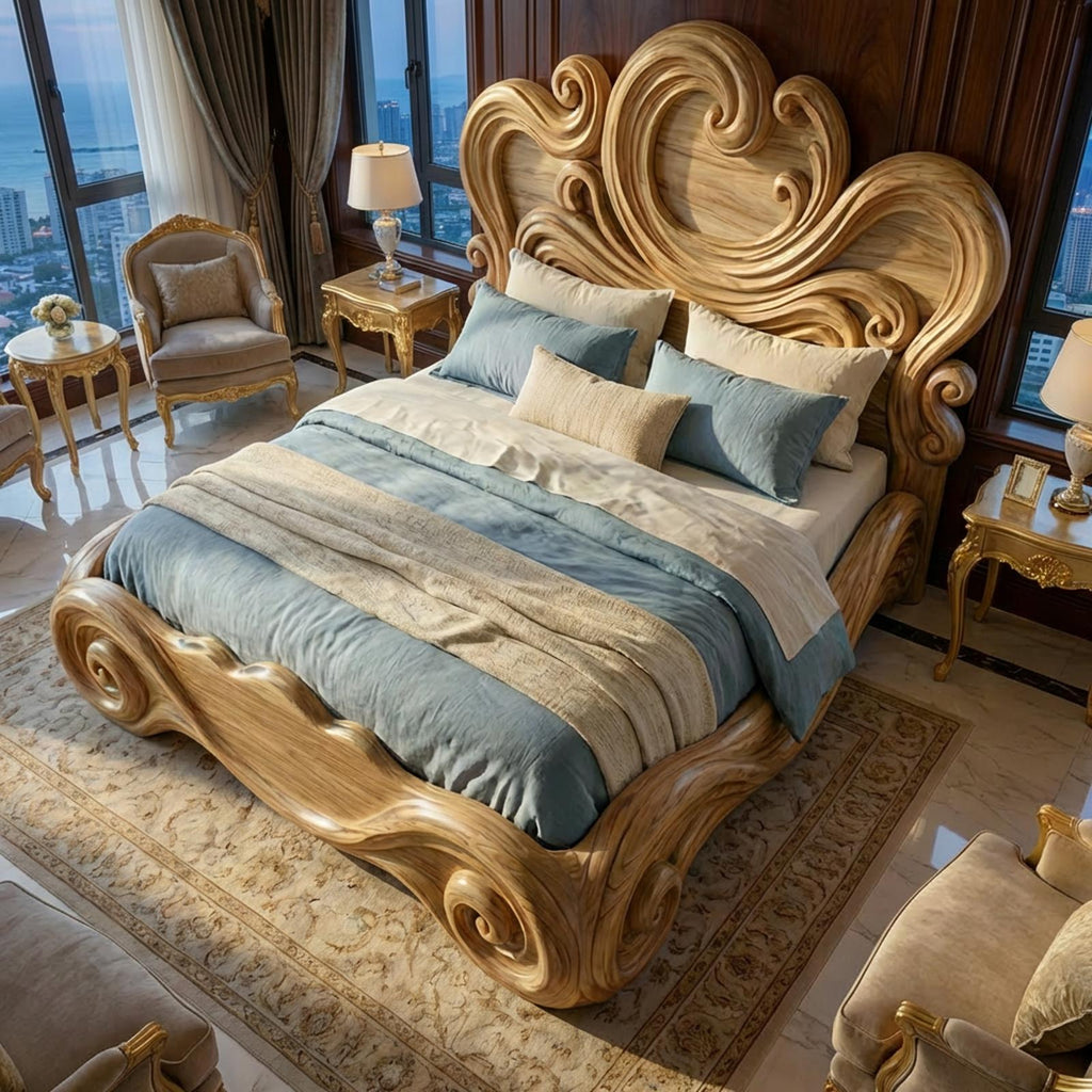 Rustic Artistic Bedroom Bed Frame For Bedroom Or Master Bedroom