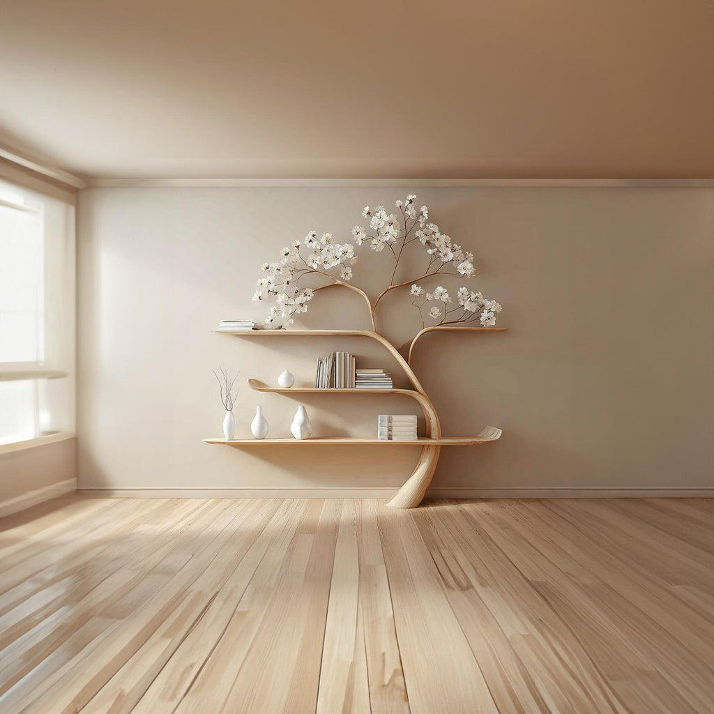 Mid Century Tree Bookshelf Modern Living Bedroom