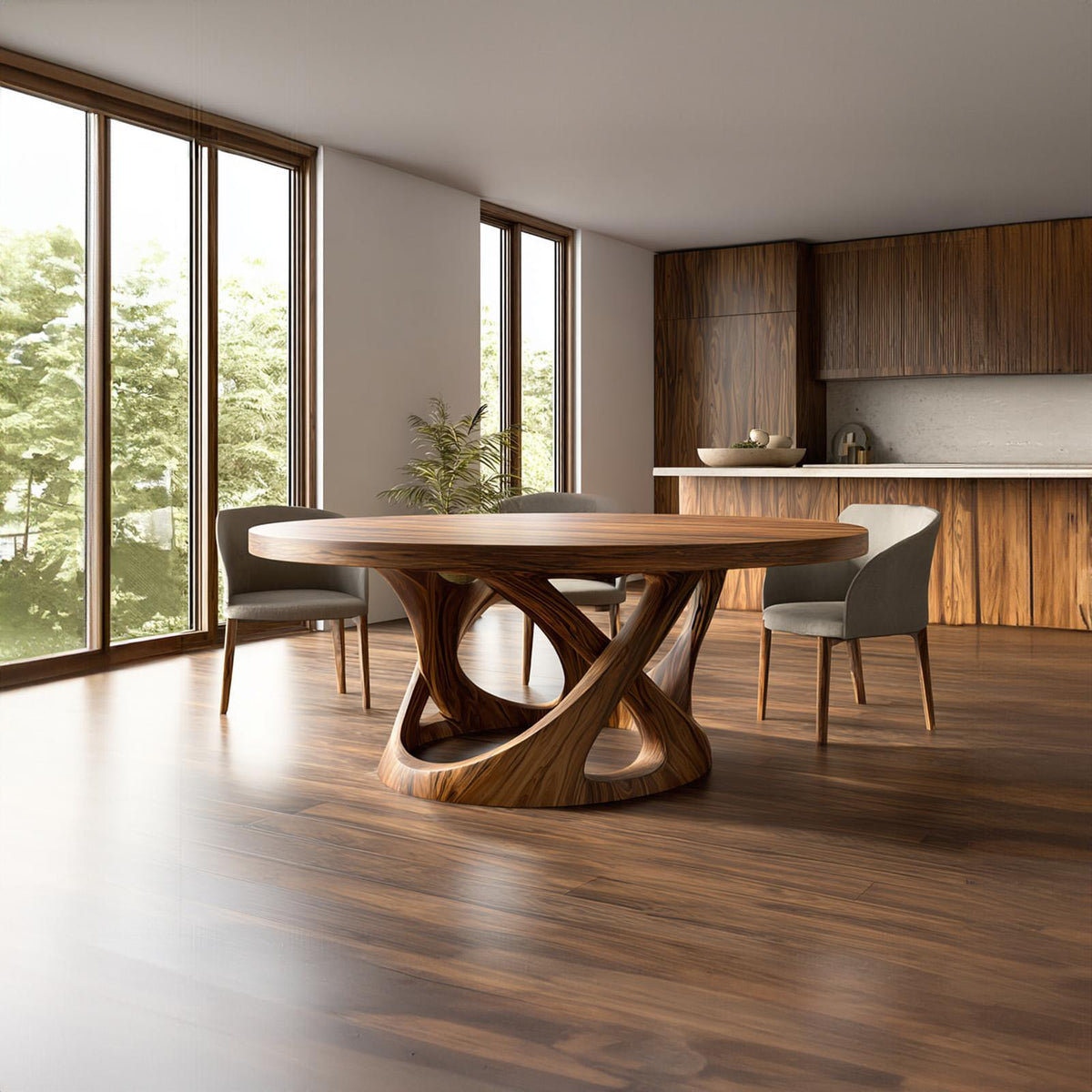 Organic Modern Dining Table Dining Room Or Kitchen