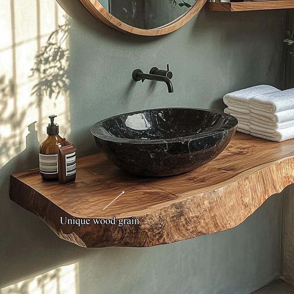 Rustic Single Sink Vanity Bathroom