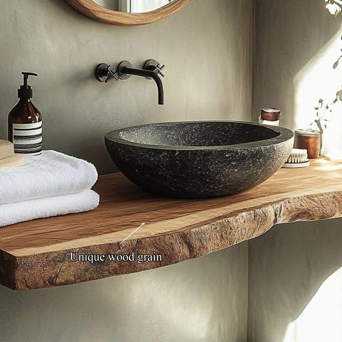 Rustic Compact Vanity Bathroom