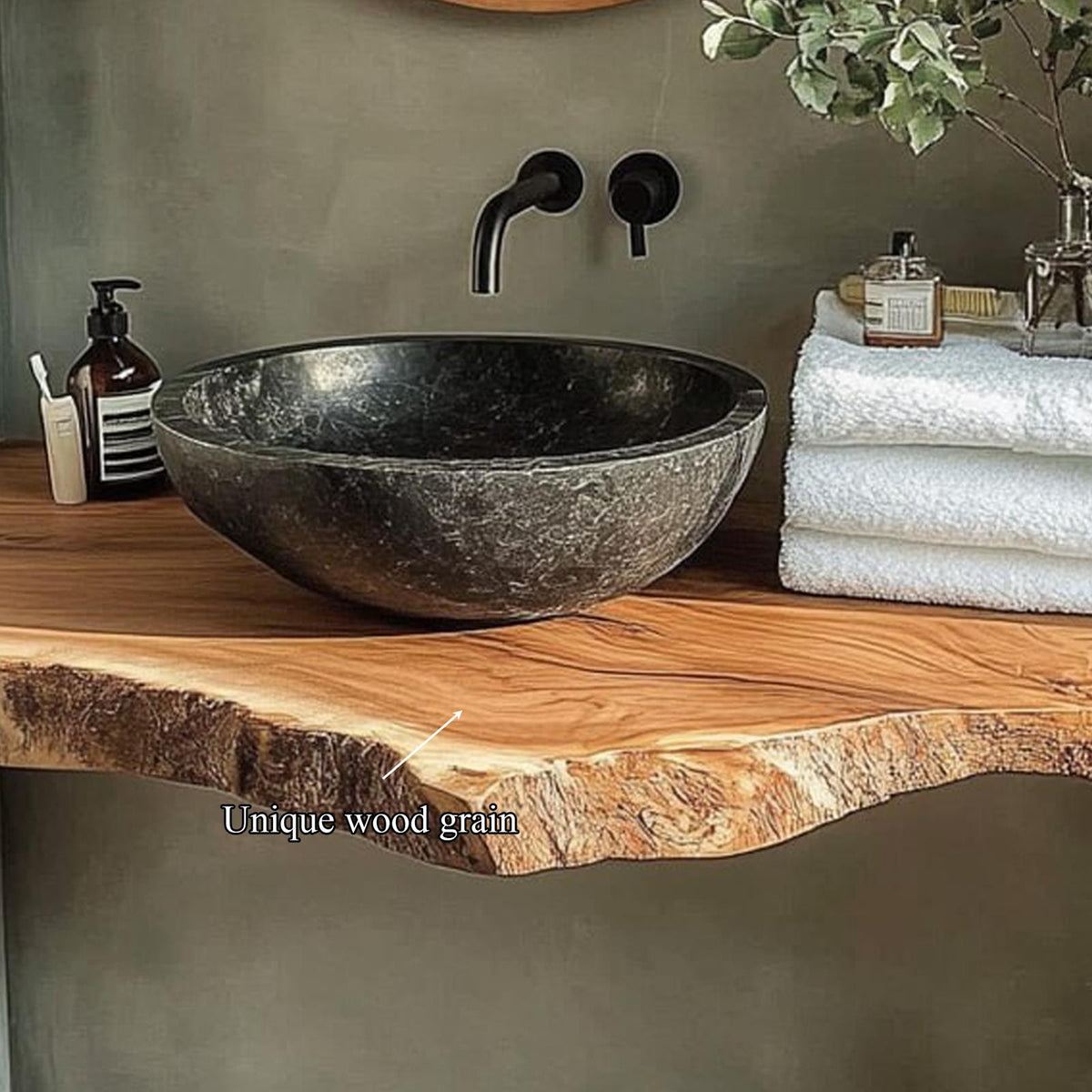 Rustic Narrow Vanity Bathroom