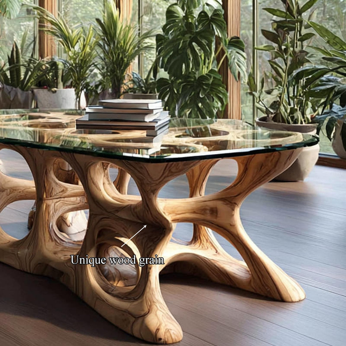 Spry Interior Mid Century Solid Wood Coffee Table, Contemporary Living Room Accent Center Table, Model SINLKICF112