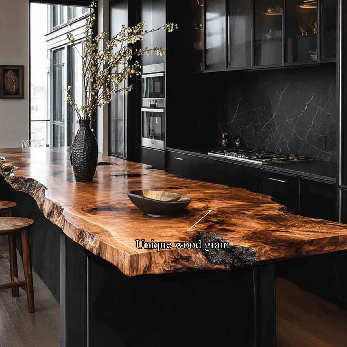 Luxury Live Edge Kitchen Island Kitchen Or Cooking Space