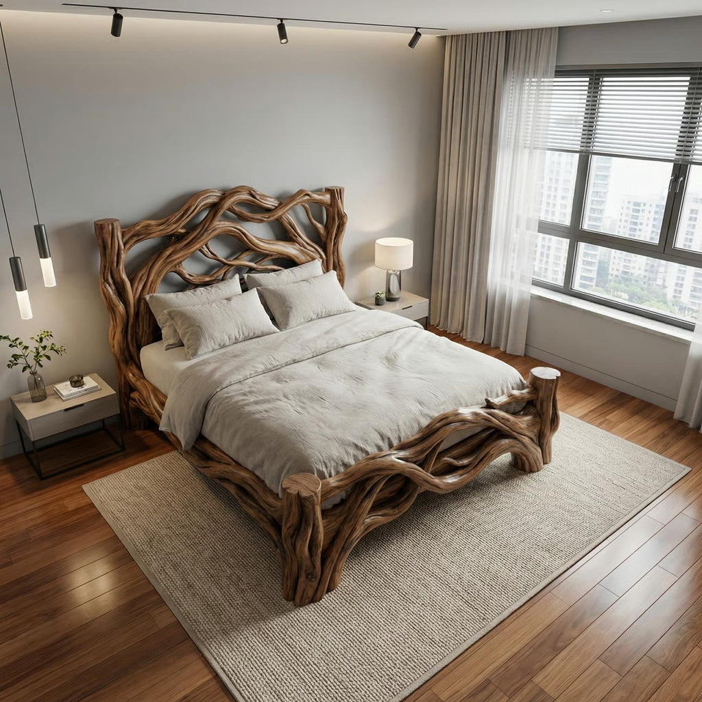 Rustic Bedroom Bed Design For Bedroom And Sleeping Space
