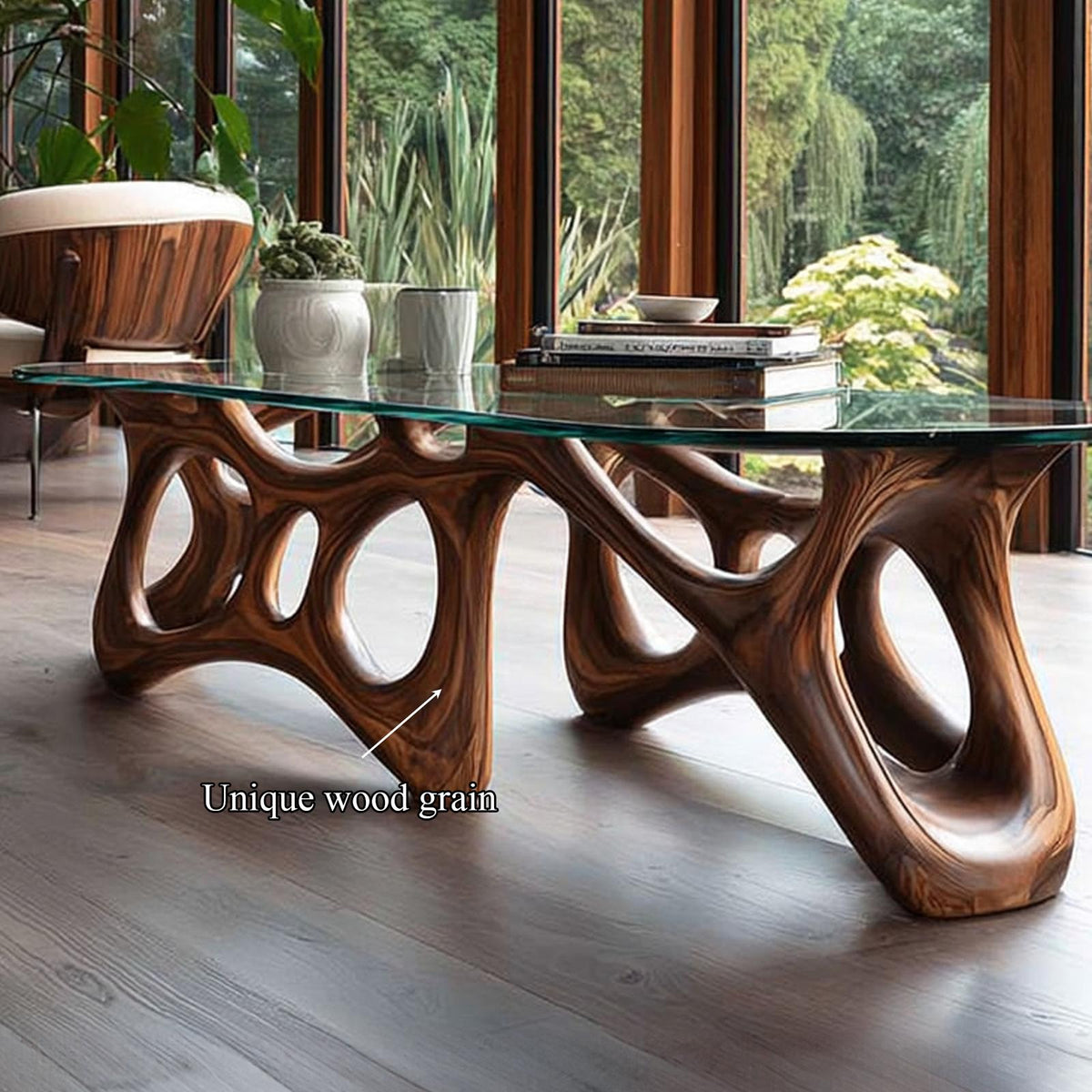 Spry Interior Mid Century Modern Wood Coffee Table, Living Room Solid Wood Center Table, Model SINLKICF075