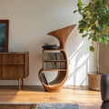 Rustic Vinyl Record Cabinet For Furniture Decor