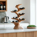 Rustic Wine Holder For Kitchen Home Bar Organization