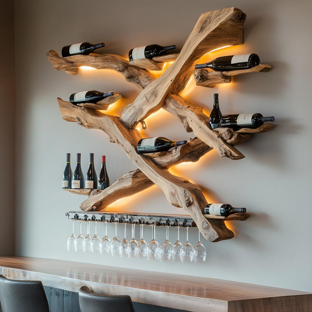 Handcrafted Wine Holder For Furniture Stylish Storage
