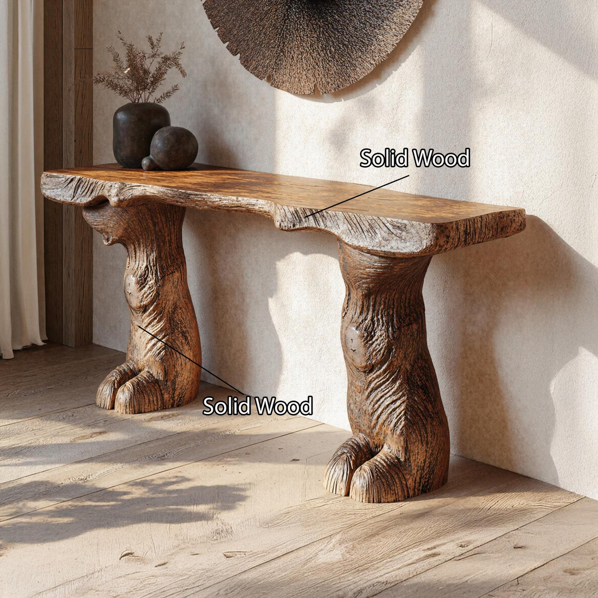 Rustic Console Table Farmhouse Decor