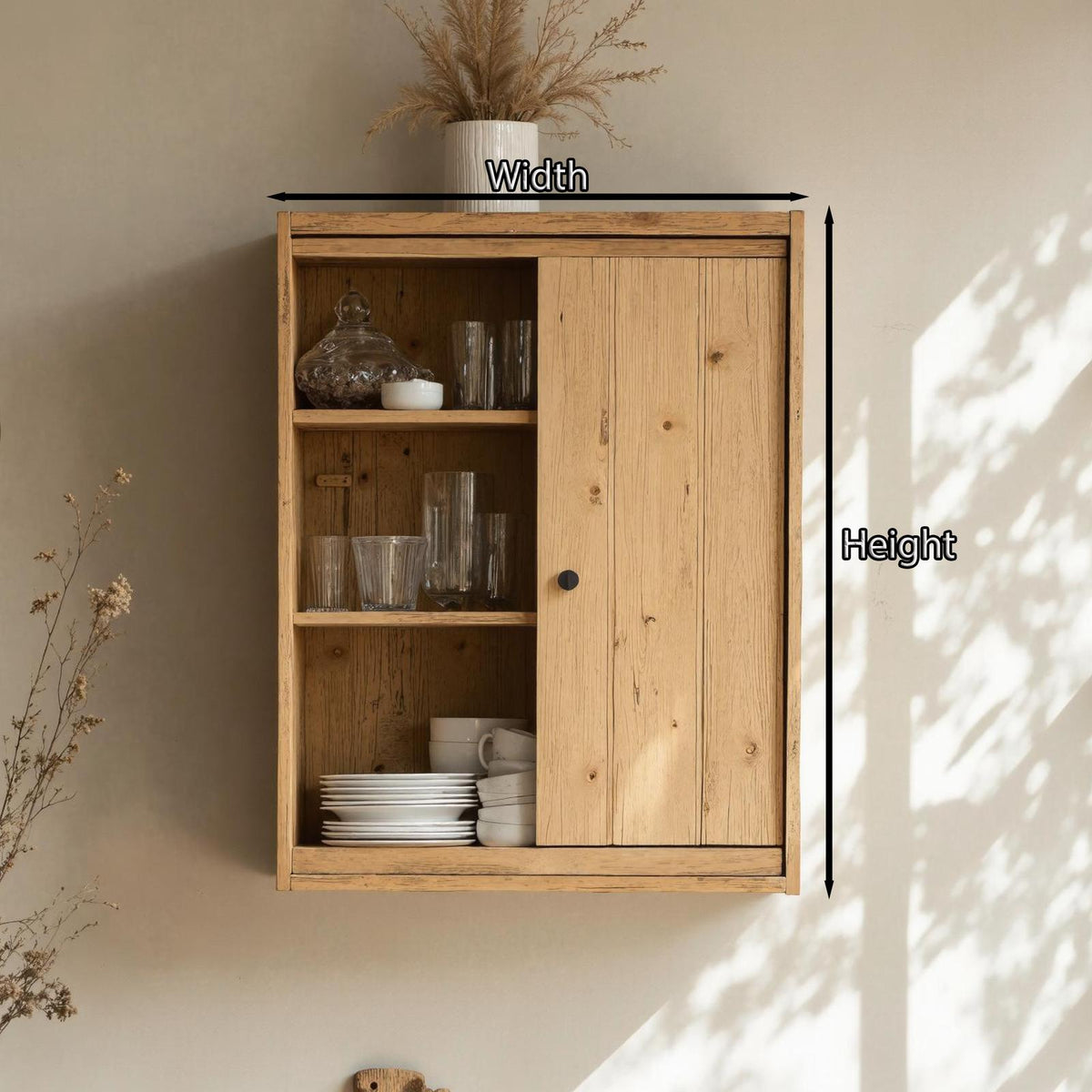 Farmhouse Wooden Kitchen Cabinet For Kitchen Design