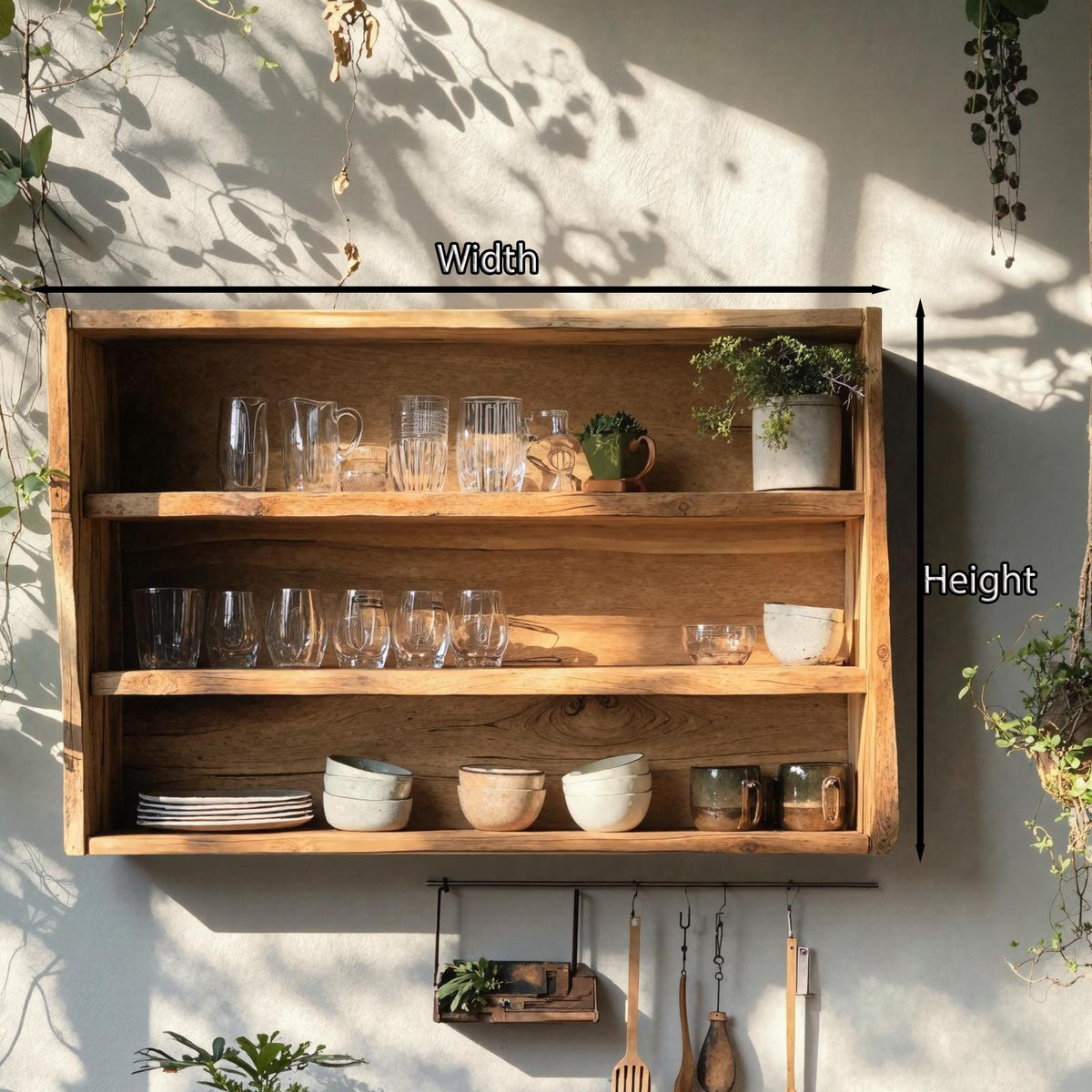 Mid Century Wooden Kitchen Cabinet For Kitchen Decor