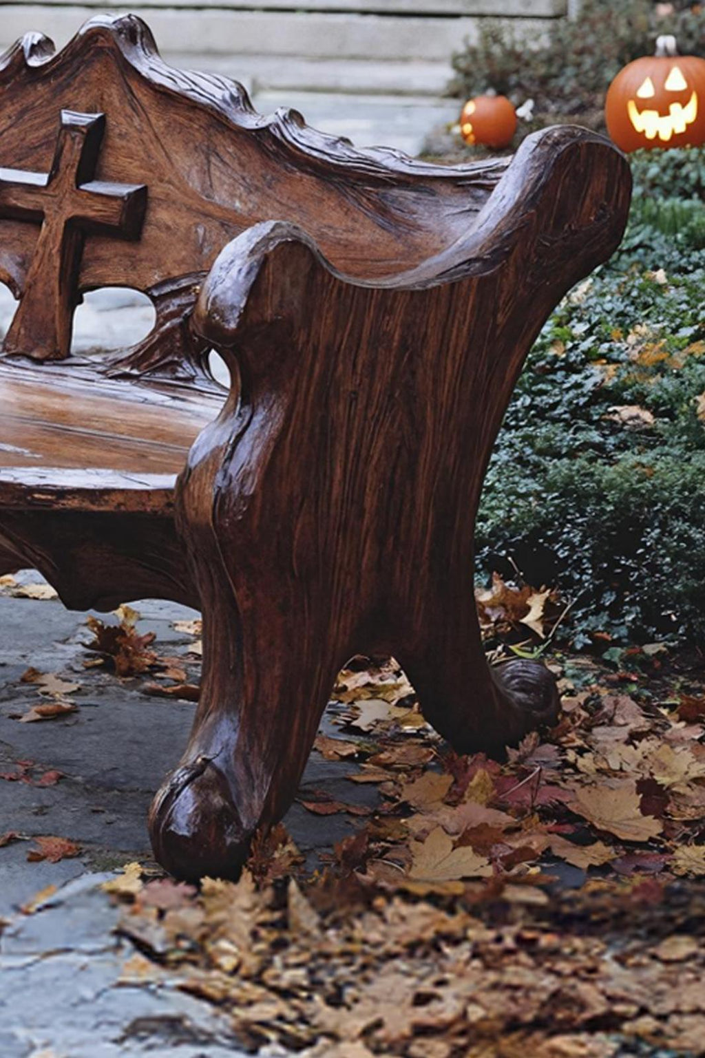 Mid Century Live Edge Outdoor Bench For Outdoor Decor Ideas