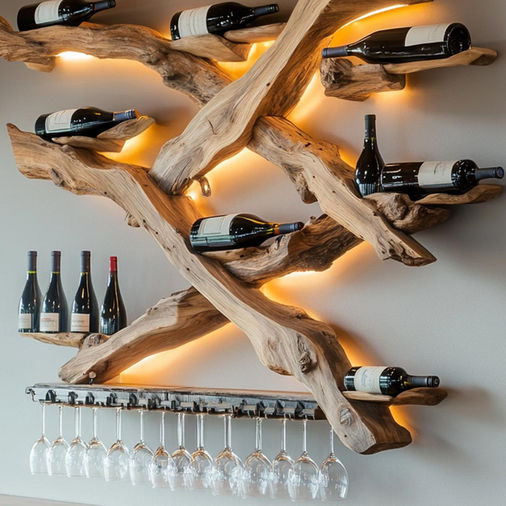 Handcrafted Wine Holder For Furniture Stylish Storage