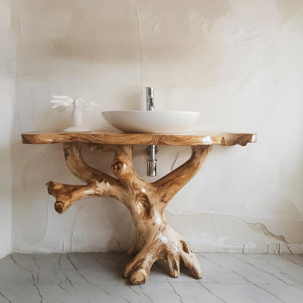 Handcrafted Bathroom Vanity SILDTBRV008