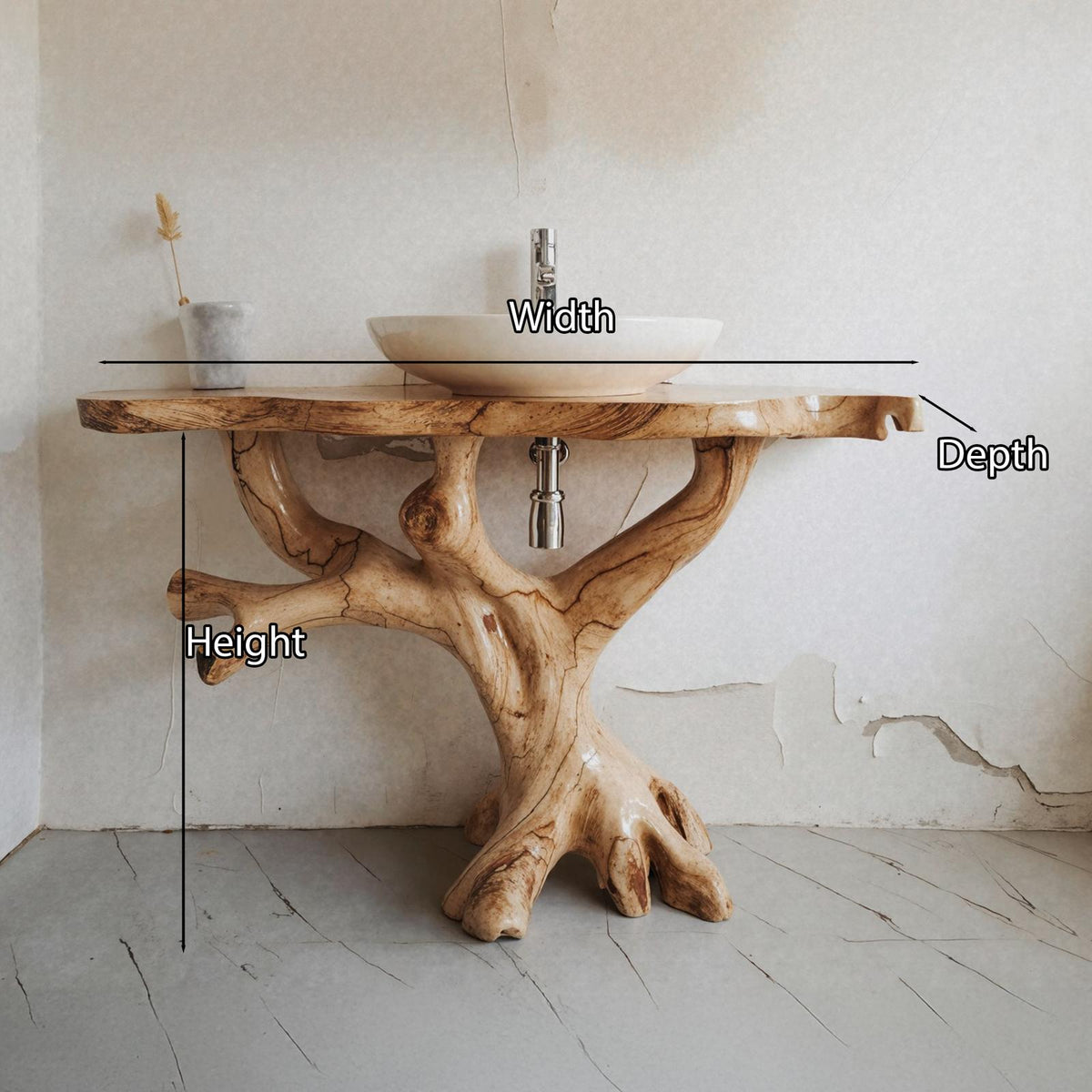 Handcrafted Bathroom Vanity SILDTBRV008