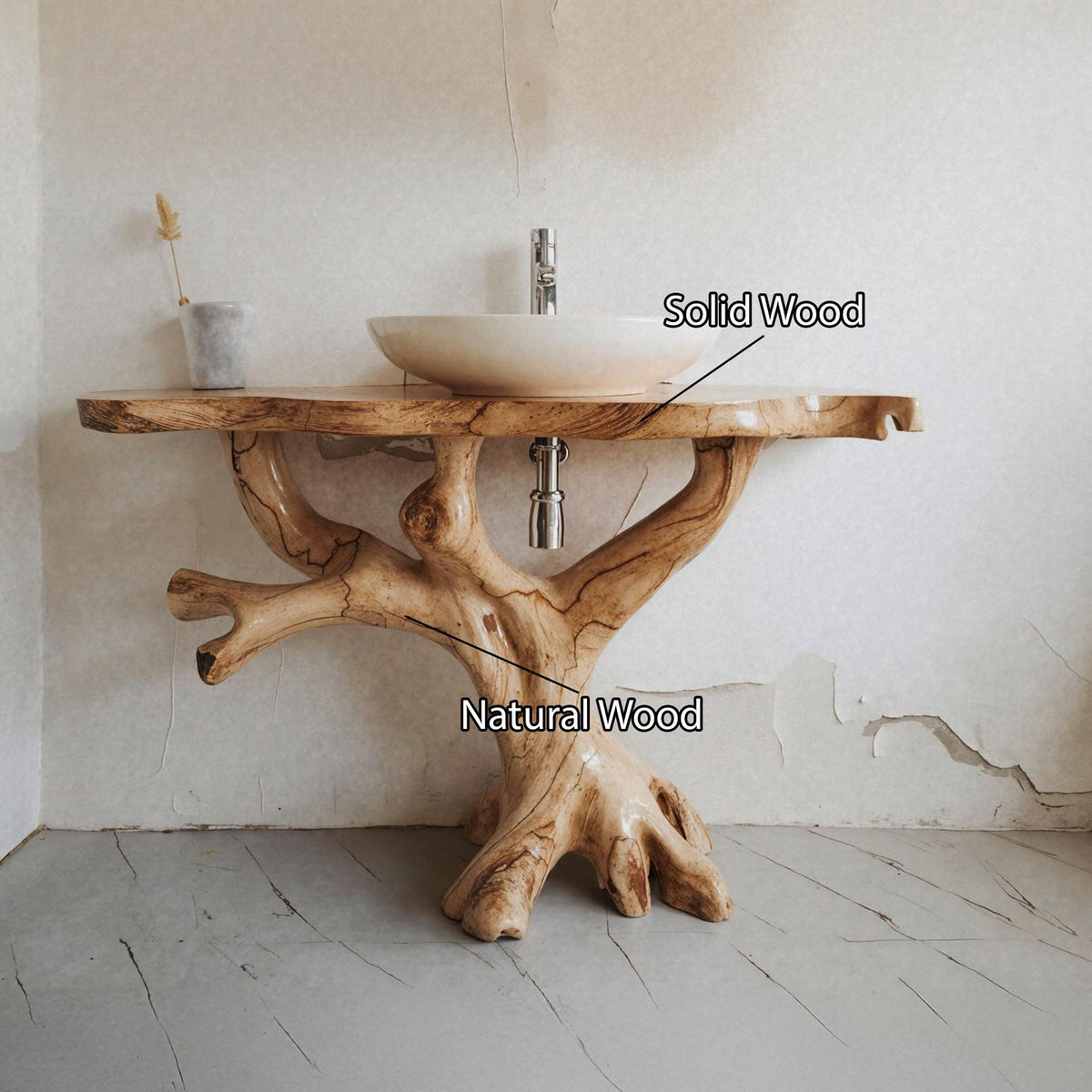 Handcrafted Bathroom Vanity SILDTBRV008