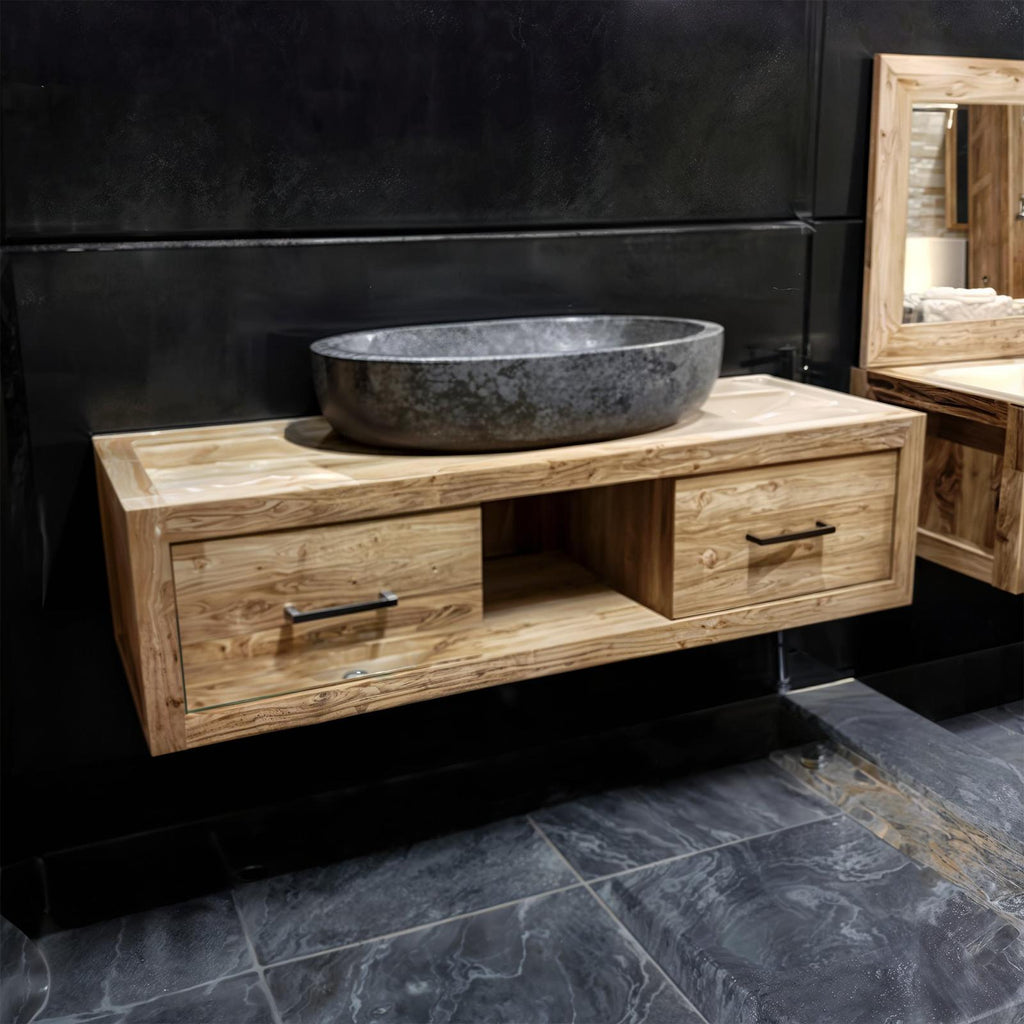 Reclaimed Wood Solid Bathroom Vanity