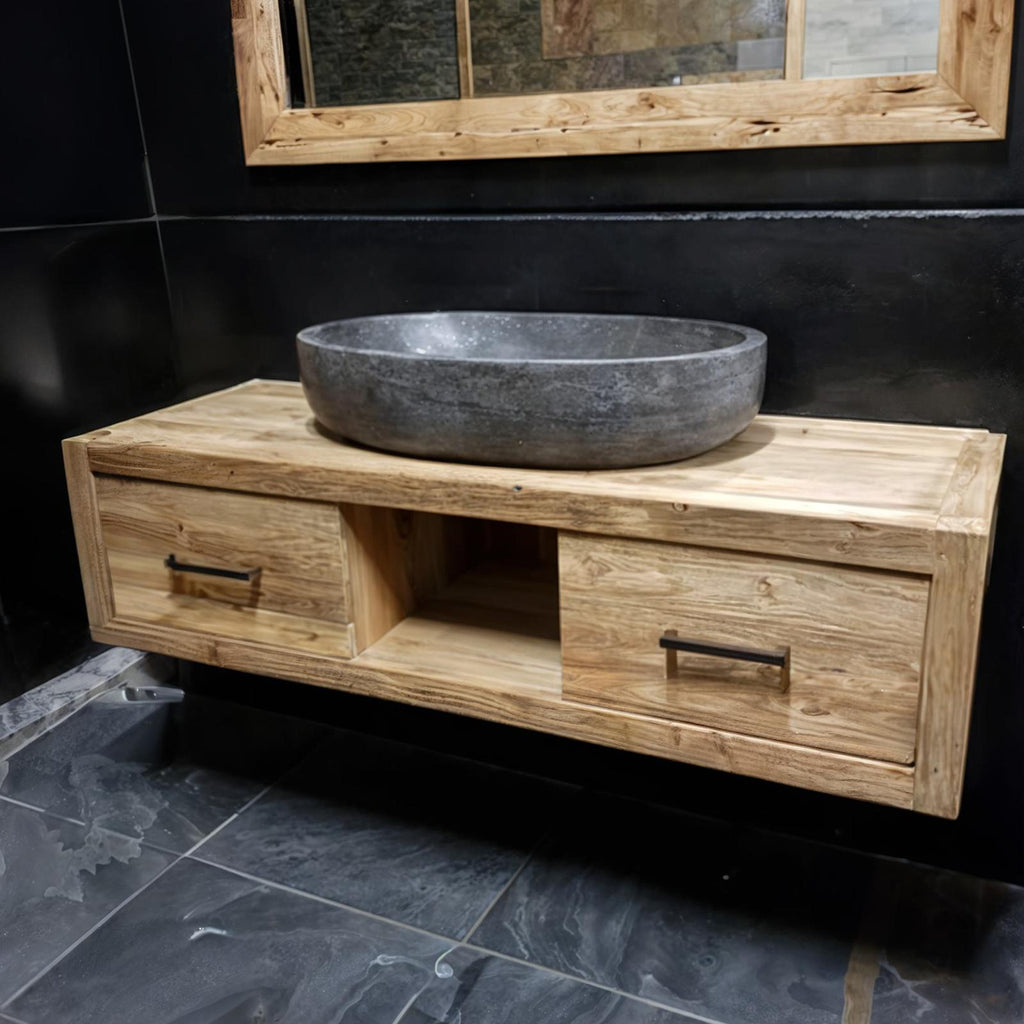 Reclaimed Wood Solid Bathroom Vanity