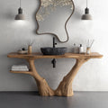 Handcrafted Counter Vanity For Stylish Bathroom Interiors