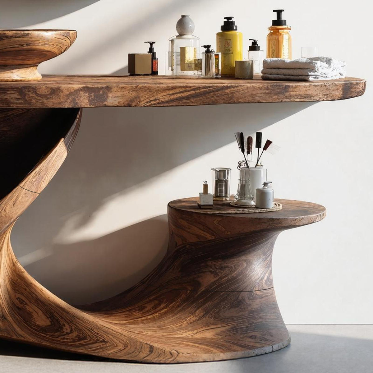 Rustic Vanity For Cozy Bathroom Interior Design