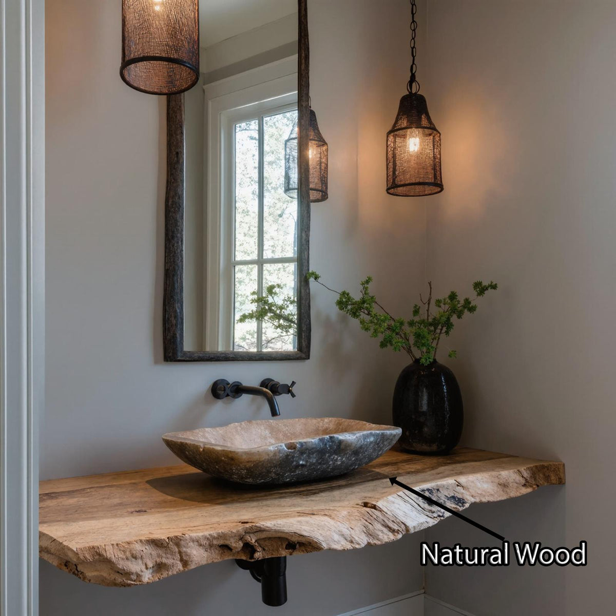 Farmhouse Bathroom Vanity Floating Shelf For Rustic Bathroom Decor SILDTBRV115