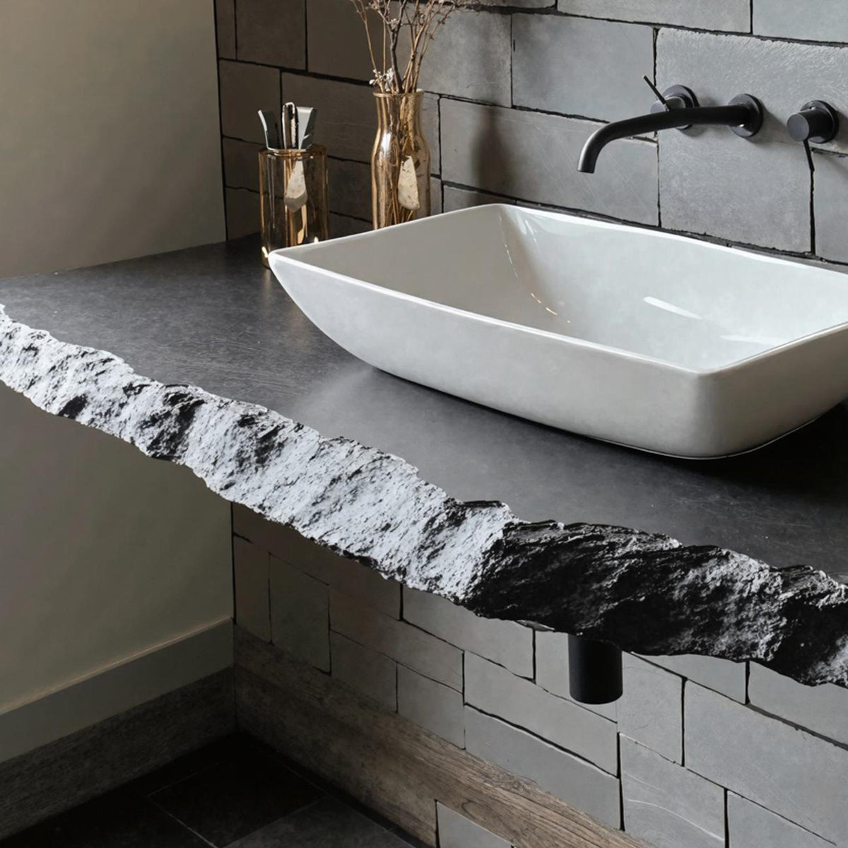 Live Edge Natural Bathroom Vanity SILDTBRV024