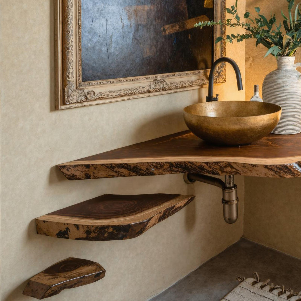 Handcrafted Counter Bathroom Corner
