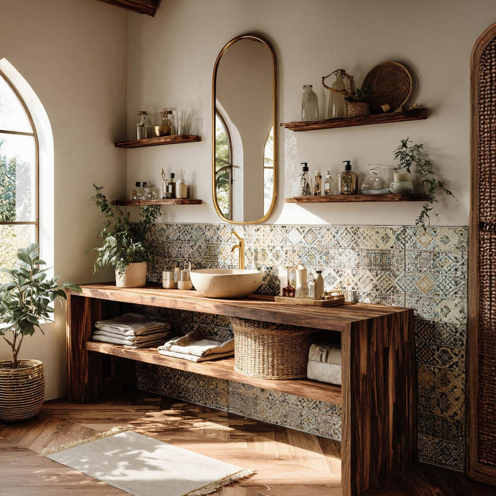 Live Edge Bathroom Storage Cabinet For Furniture Decor