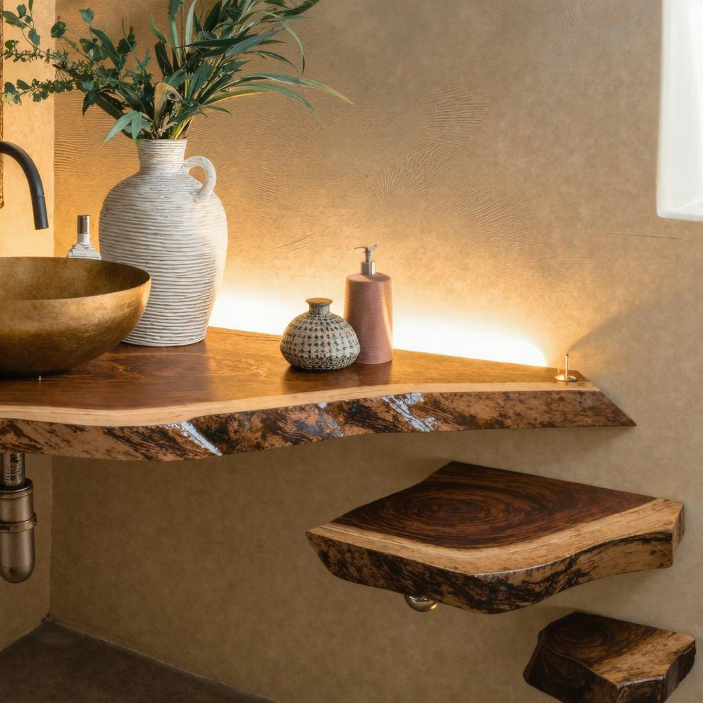 Handcrafted Counter Bathroom Corner