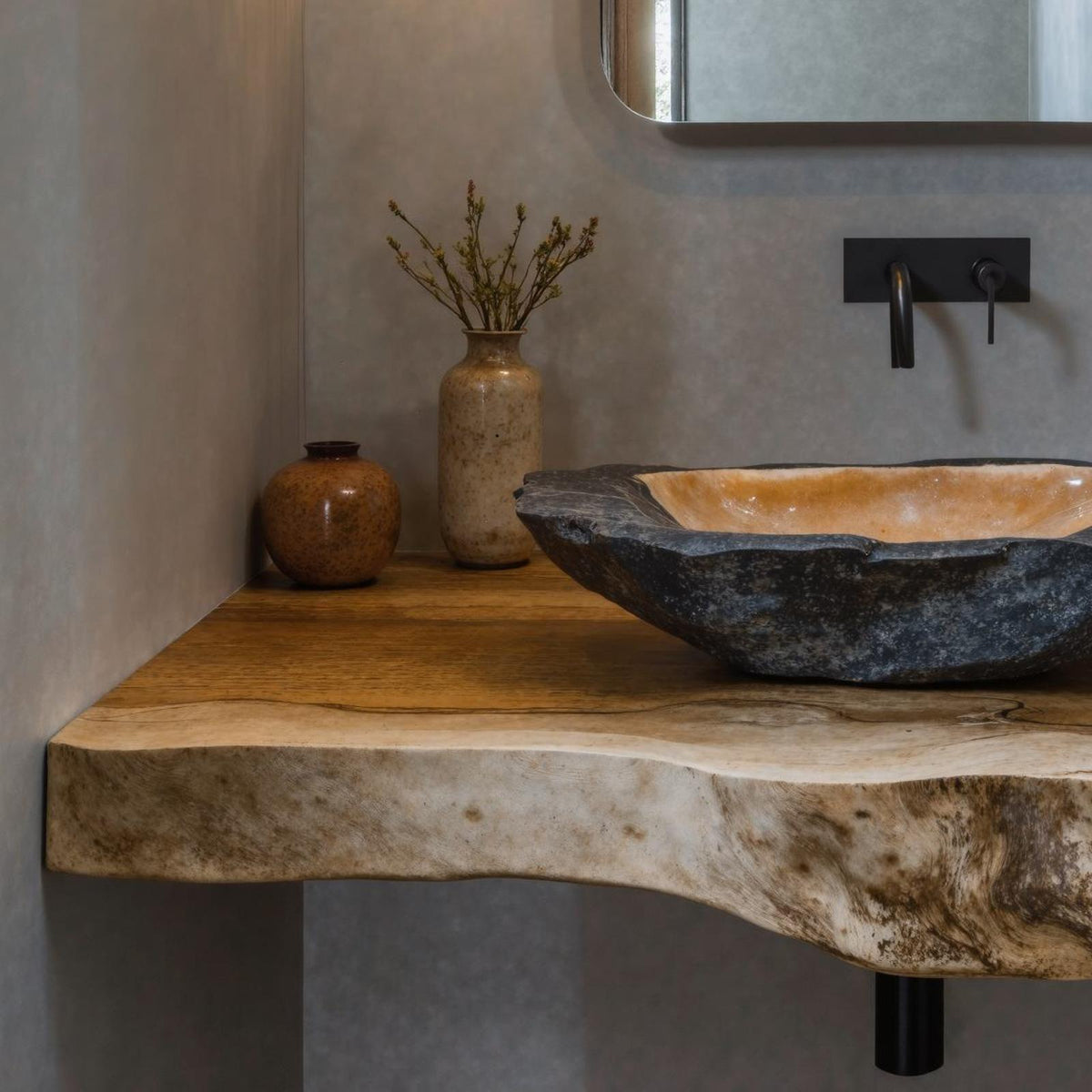 Vintage Reclaimed Wood Floating Vanity Shelf For Timeless Decor SILDTBRV125