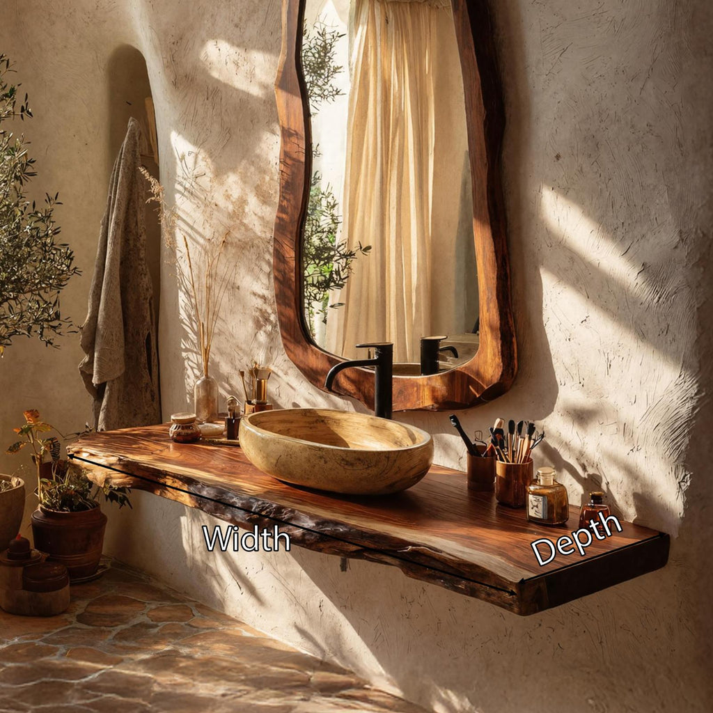 Rustic Wood Vanity For Elegant Bathroom Decor SILDTTRBAS017