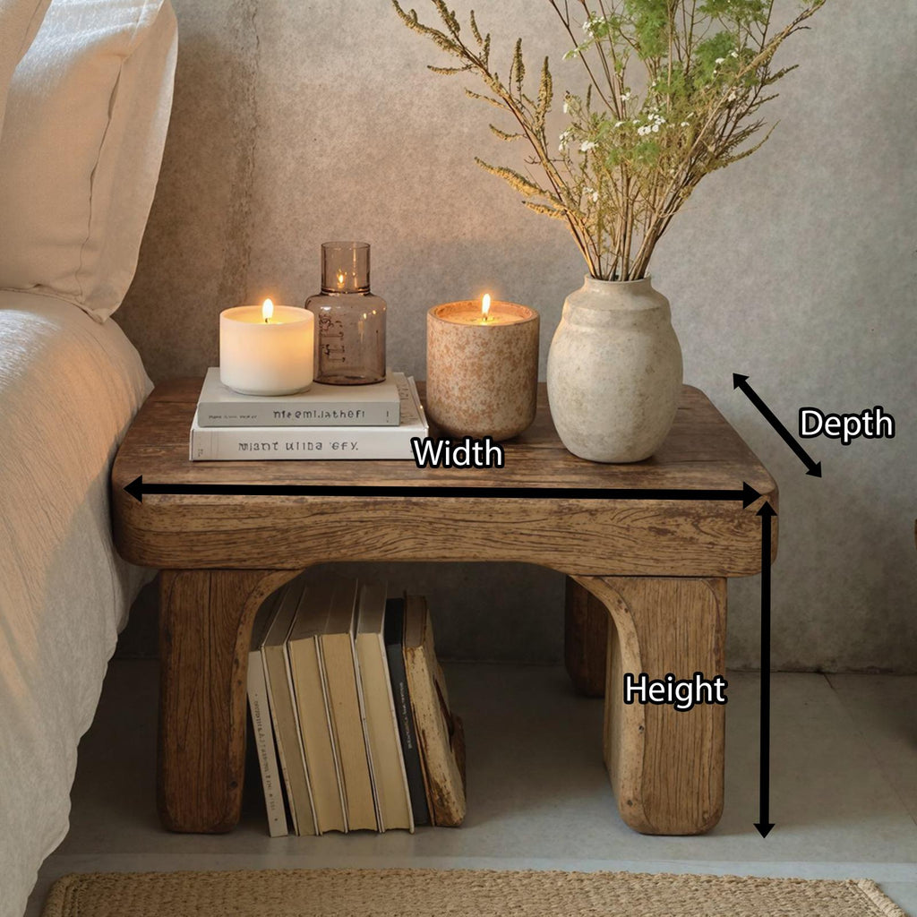 Handcrafted Rustic Nightstand For Farmhouse Bedrooms SILDTNS016