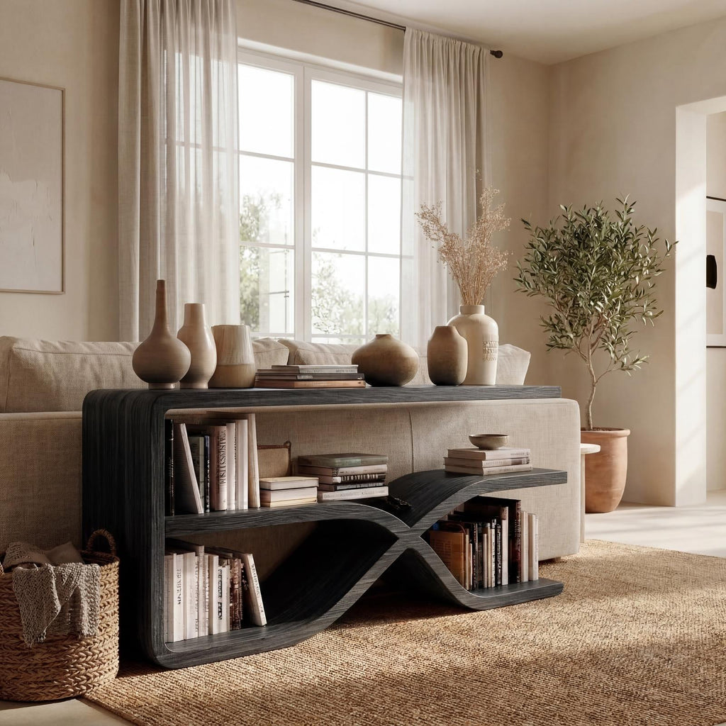 Modern Wooden Console Table For Living Room