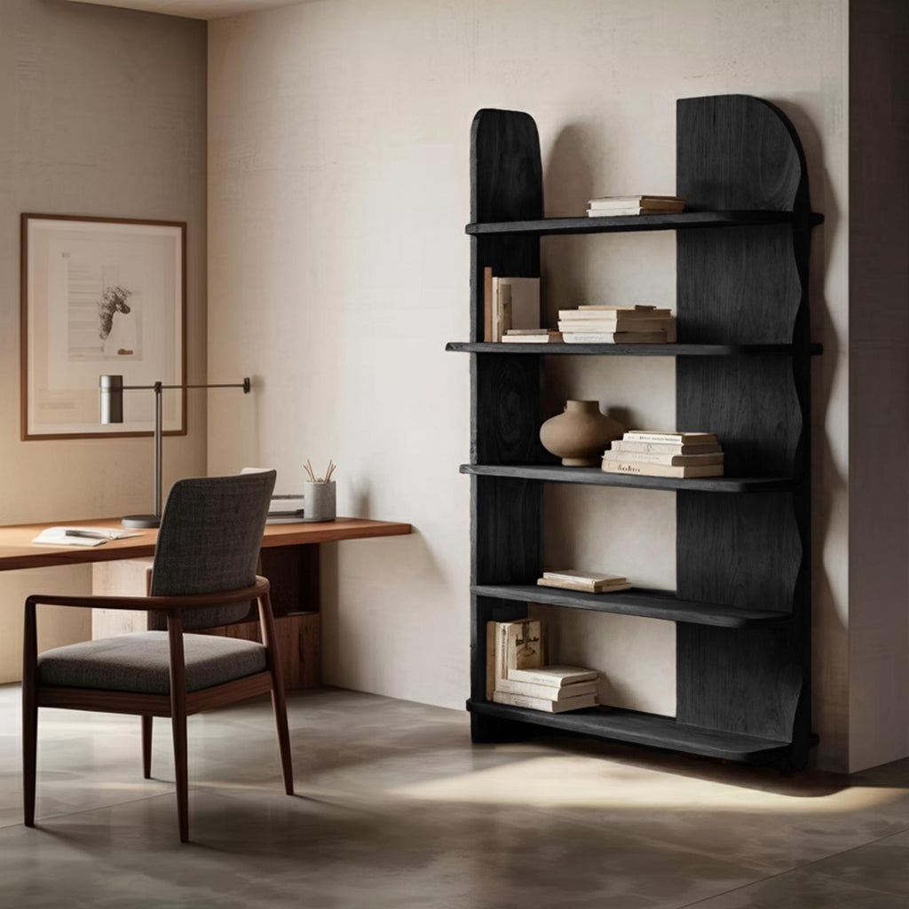 Minimalist Bookcase Sculptural Design For Living Decor