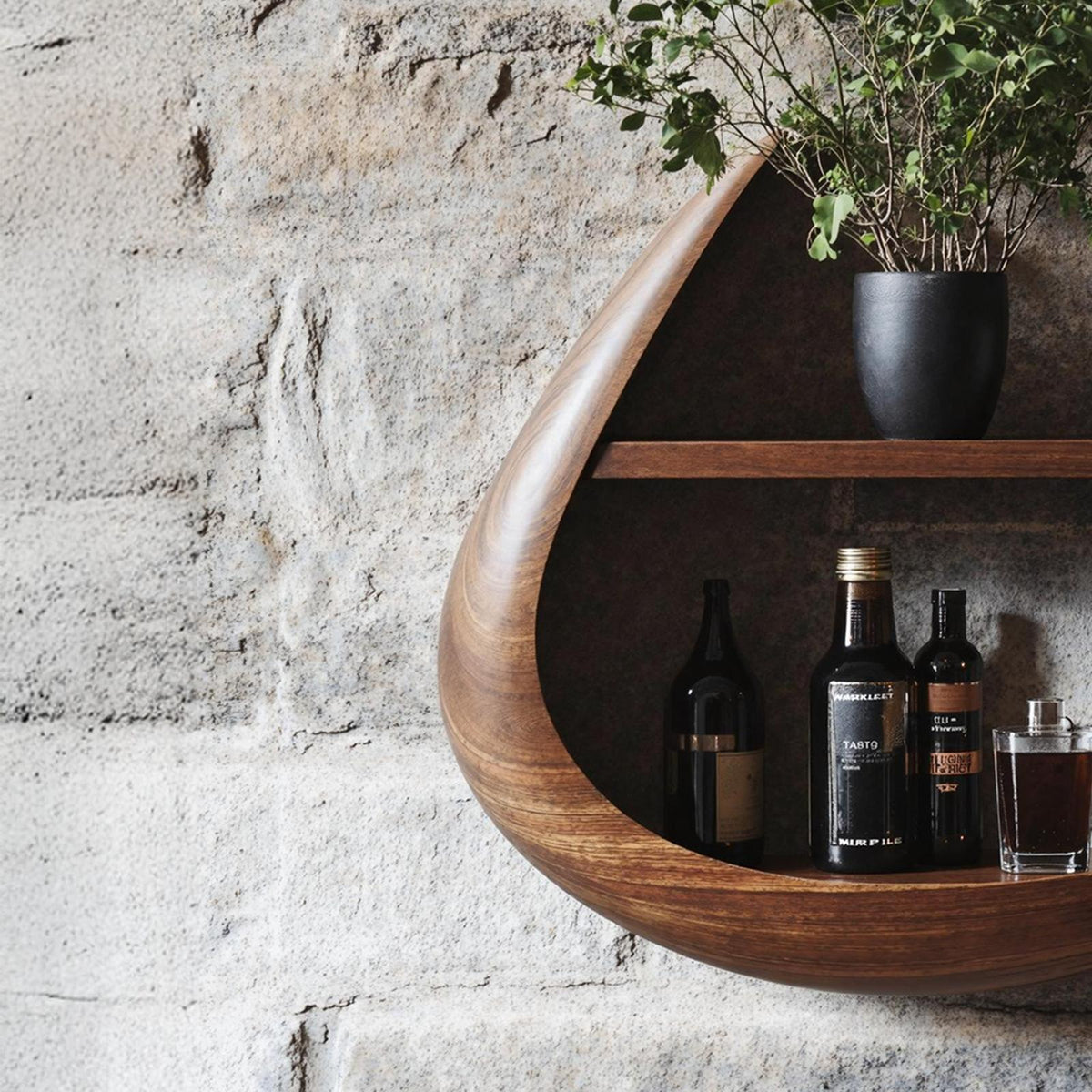 Handcrafted Live Edge Solid Wood Bookshelf, Wall Mounted Floating Storage Display Shelves for Modern Rooms