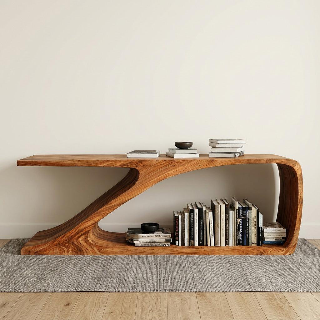 Contemporary Wooden Console Table For Living Room Decor RTTHHNCS003