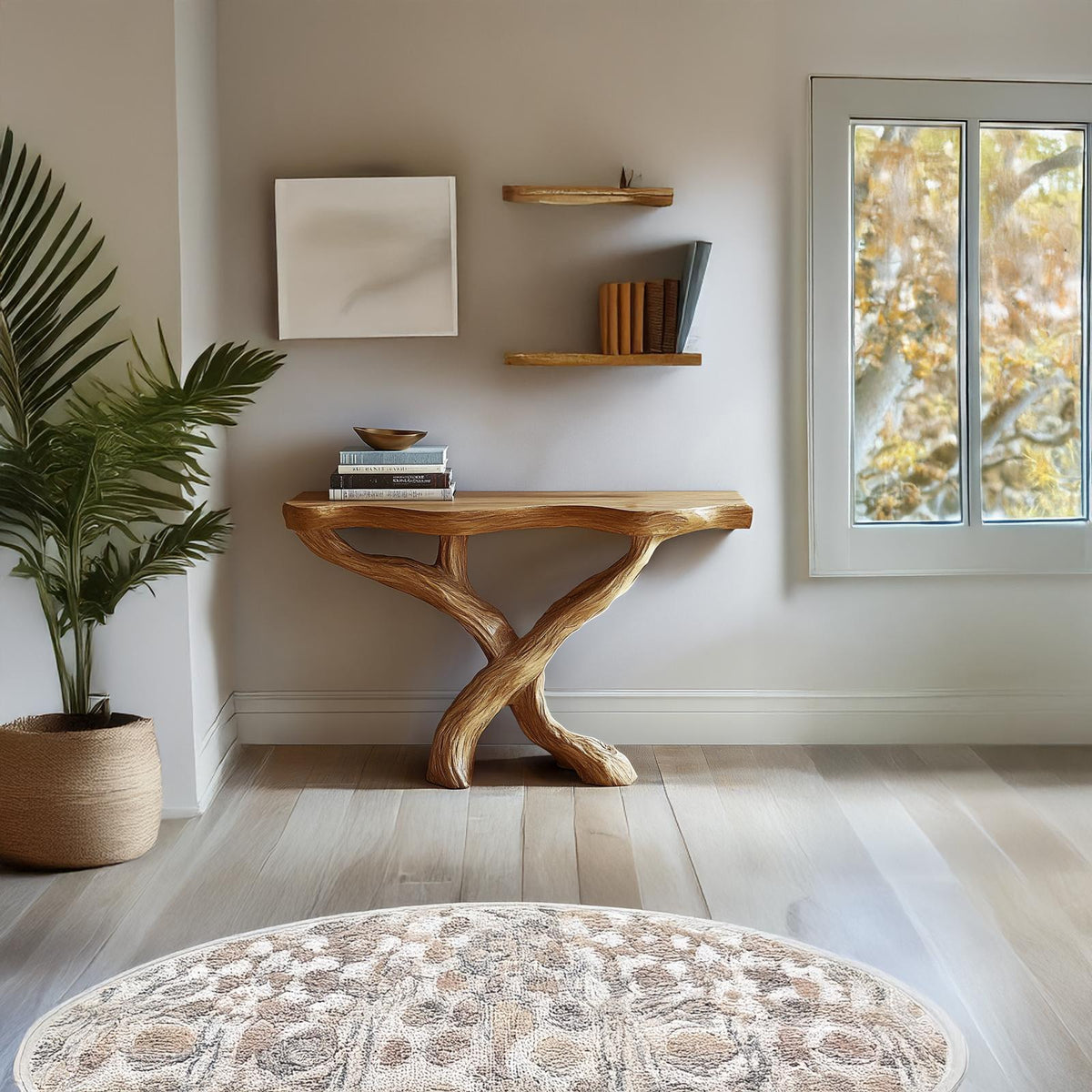 Handcrafted Console Shelf Unique Design Home Decor Housewarming Gifts