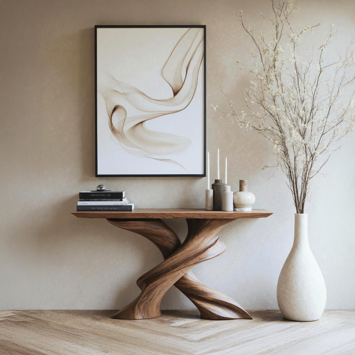 Farmhouse Style Console Table Entryway Decor