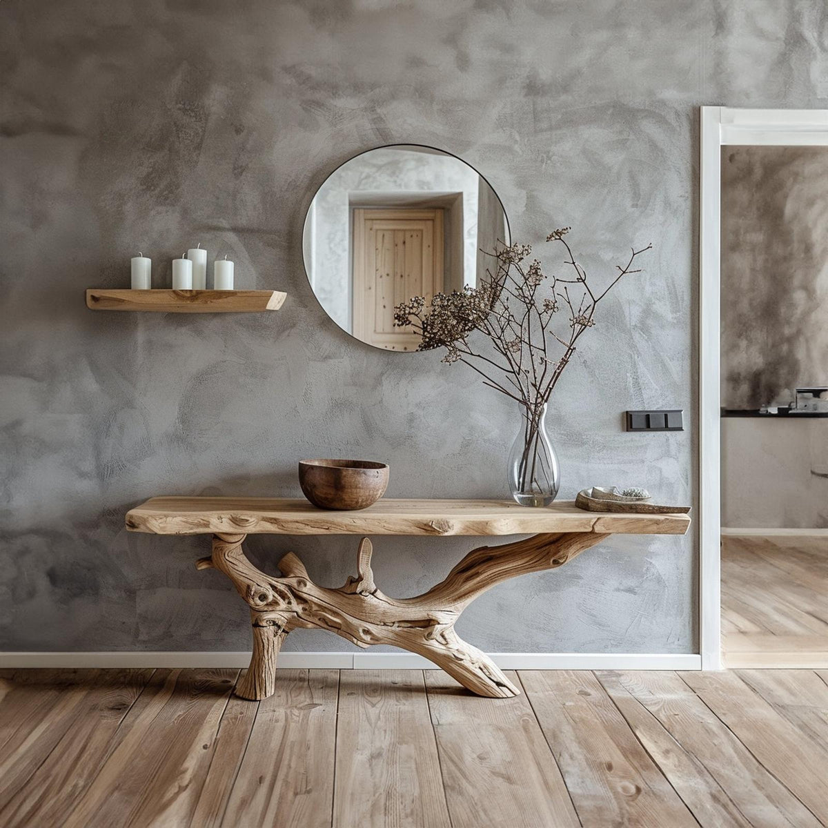 Reclaimed Wood Entryway Table SILDTCS024